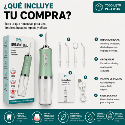 Irrigador Bucal Portátil-Fluira AquaSmile™