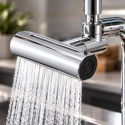 AQUAFLEX 4EN1™´-Grifo Giratorio 360° 4 en 1 con Efecto Cascada